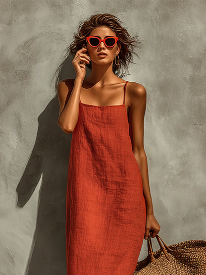Vestido maxi de algodón boho Fernanda