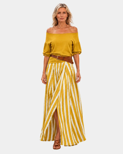 Conjunto blusa y falda mediterráneo Marbella