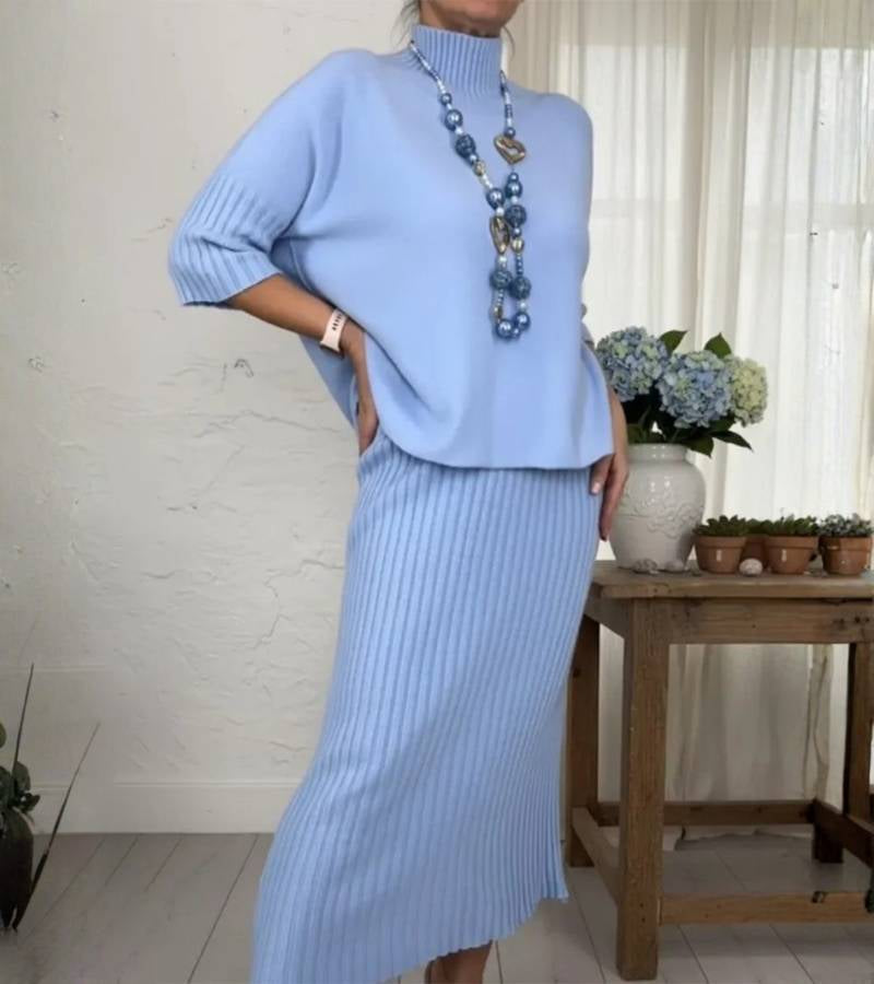 Conjunto de punto con falda midi Ivana