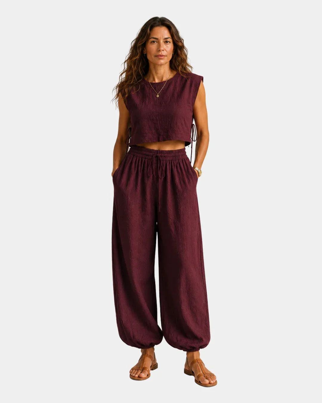 Conjunto blusa y pantalón Verónica