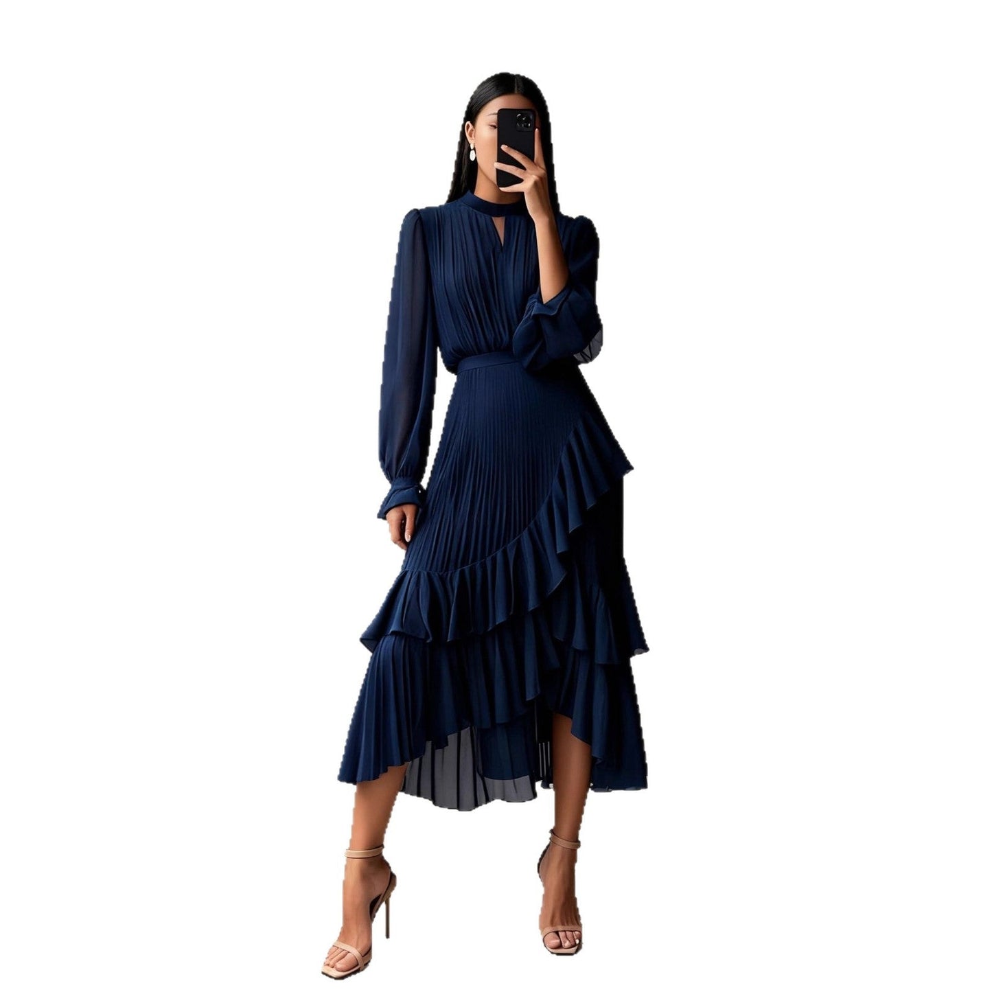 Vestido plisado elegante Paloma