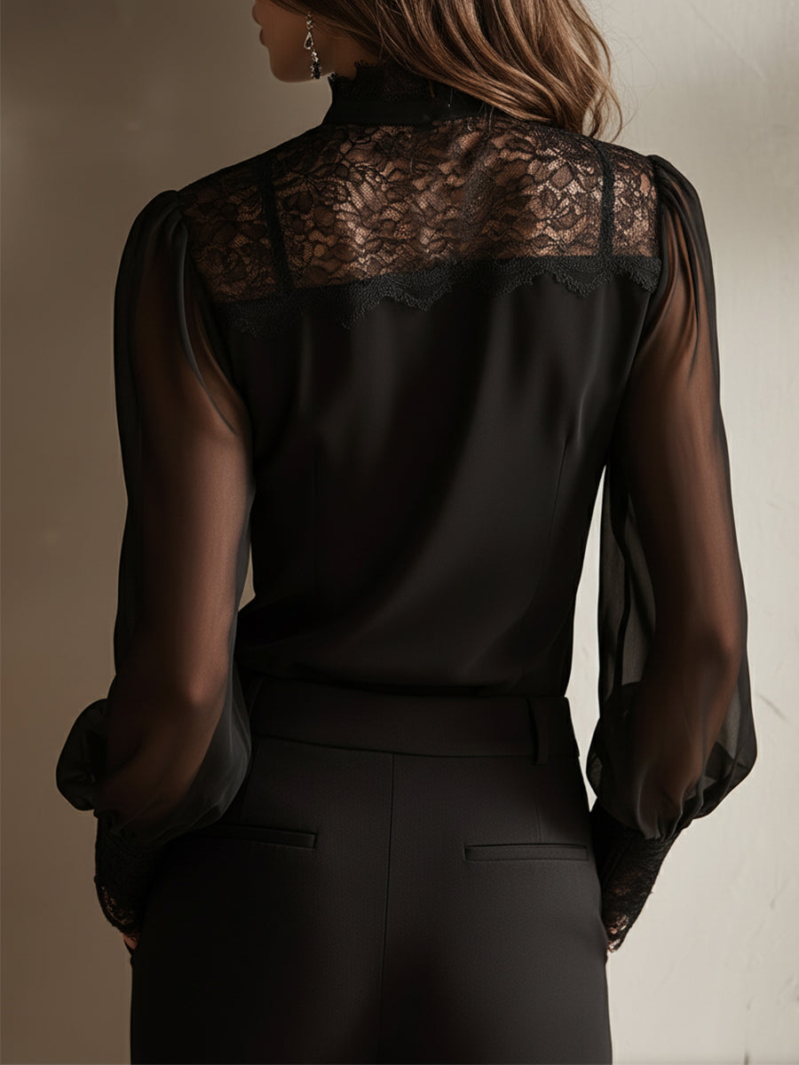 Blusa de encaje Ximena