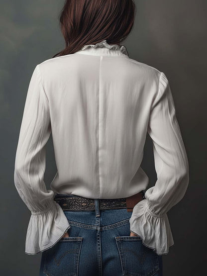 Blusa con volantes Amalia