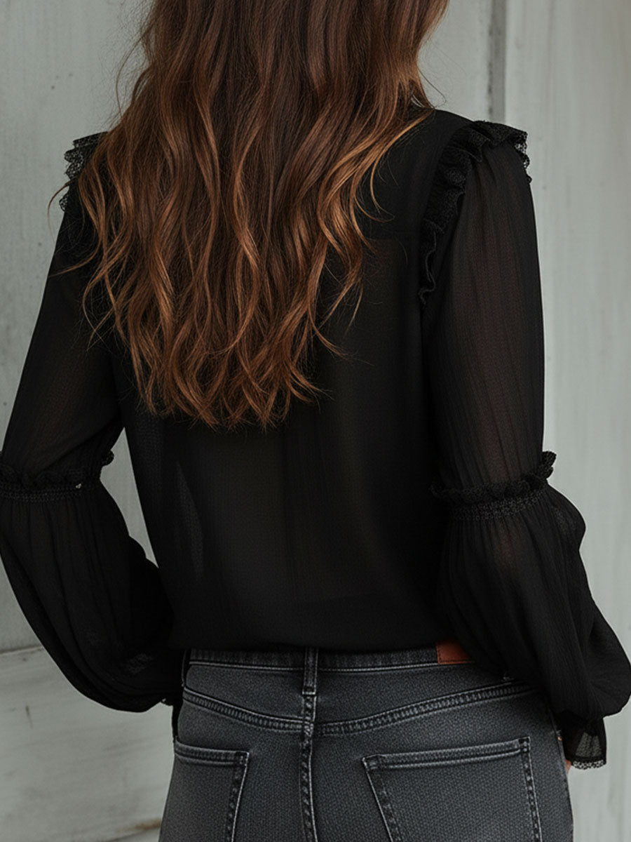 Blusa con volantes Fernanda