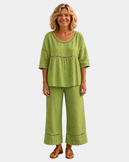 Conjunto blusa y pantalón Ariana