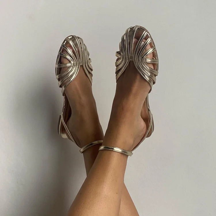 Sandalias joya doradas Virginia
