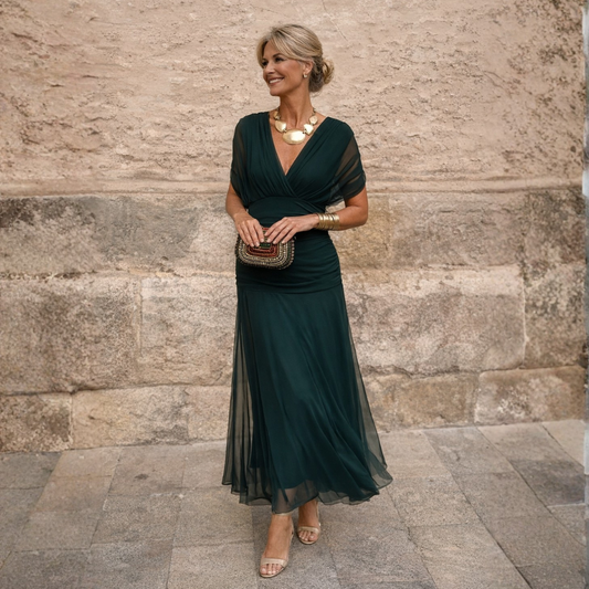 Vestido de hombros descubiertos Greta