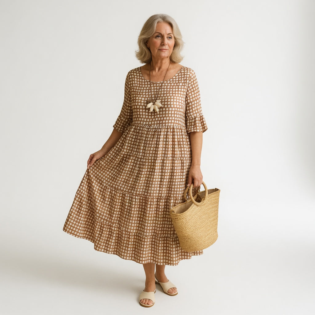Vestido midi fluido Gabriela