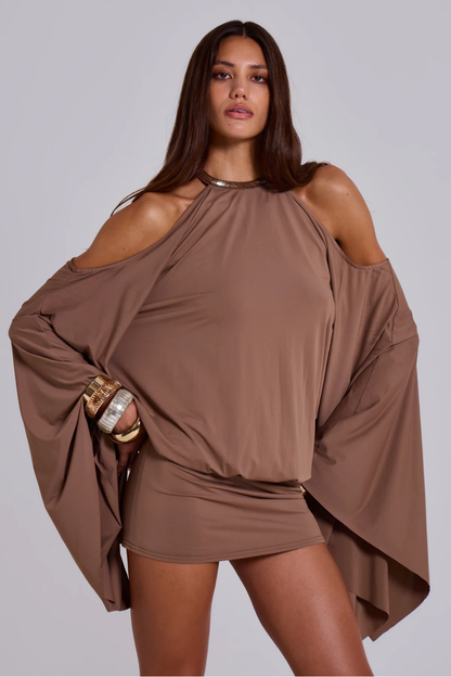 Vestido corto con espalda abierta Isabela