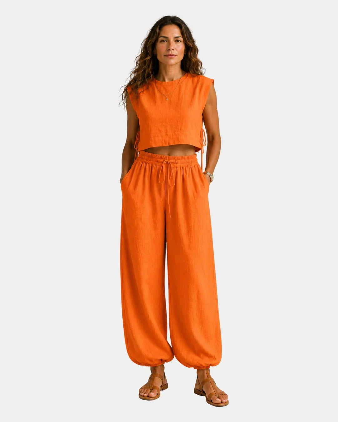 Conjunto blusa y pantalón Verónica