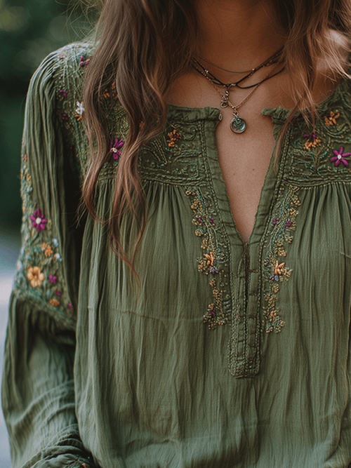 Blusa bordada Camila