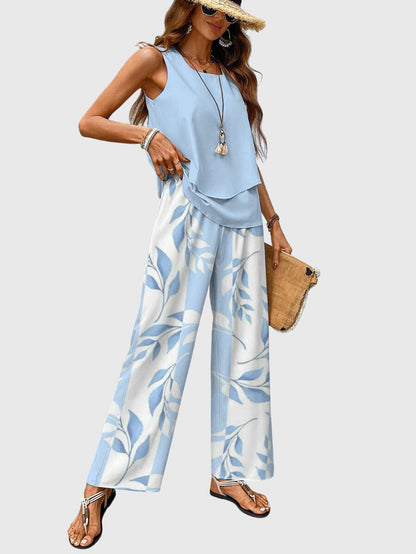 Conjunto elegante de verano de dos piezas Sofía
