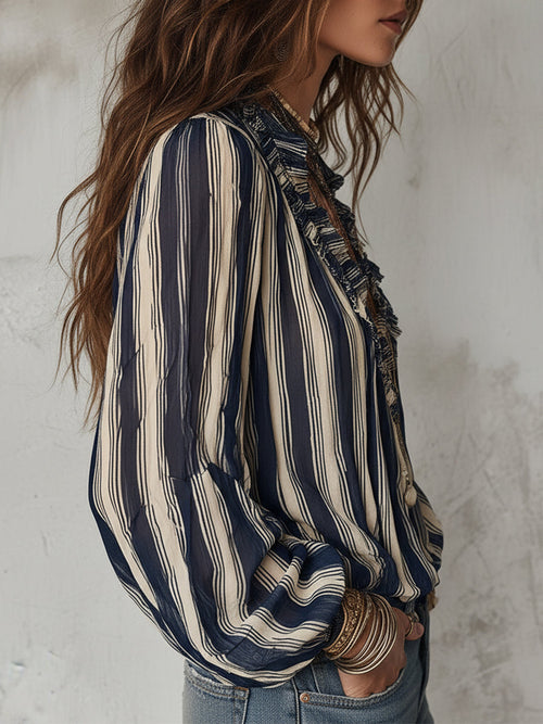 Blusa con volantes Valentina