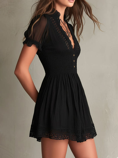 Vestido de encaje mini Ximena