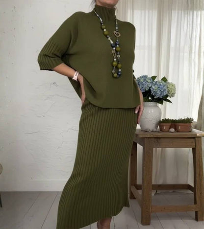 Conjunto de punto con falda midi Ivana