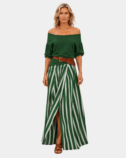 Conjunto blusa y falda mediterráneo Marbella