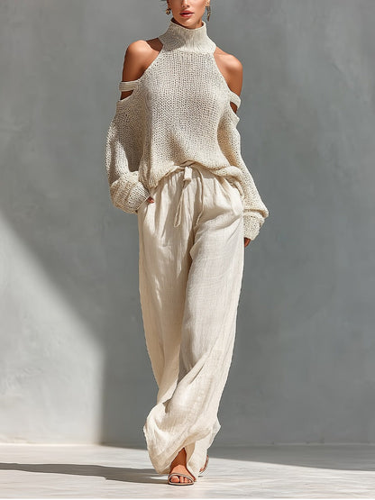 Conjunto de punto y lino Elisa