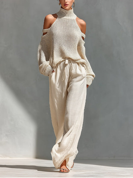 Conjunto de punto y lino Elisa