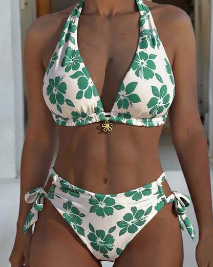 Bikini floral halter Verónica