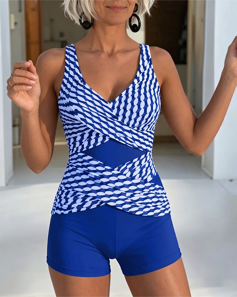 Tankini estampado geométrico Camila