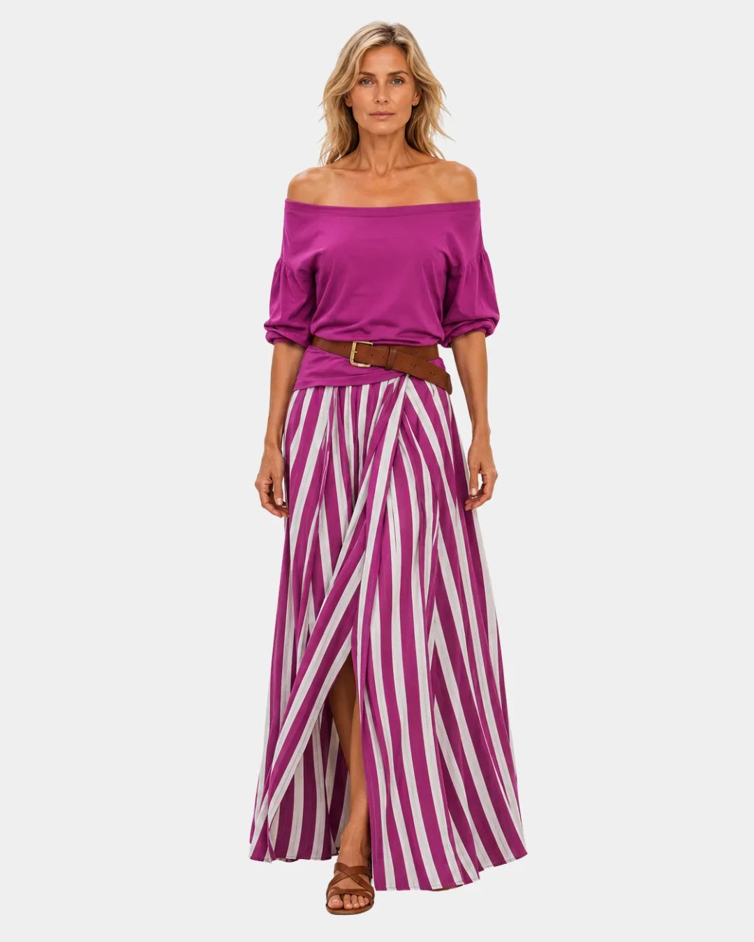 Conjunto blusa y falda mediterráneo Marbella