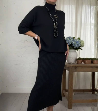 Conjunto de punto con falda midi Ivana