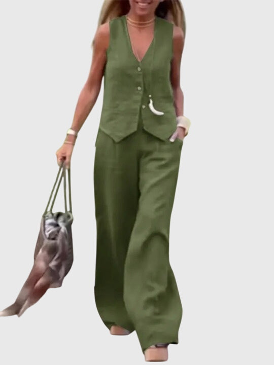 Conjunto elegante de dos piezas Ángela