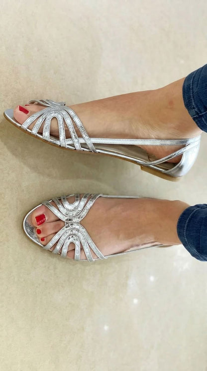 Sandalias doradas Elena