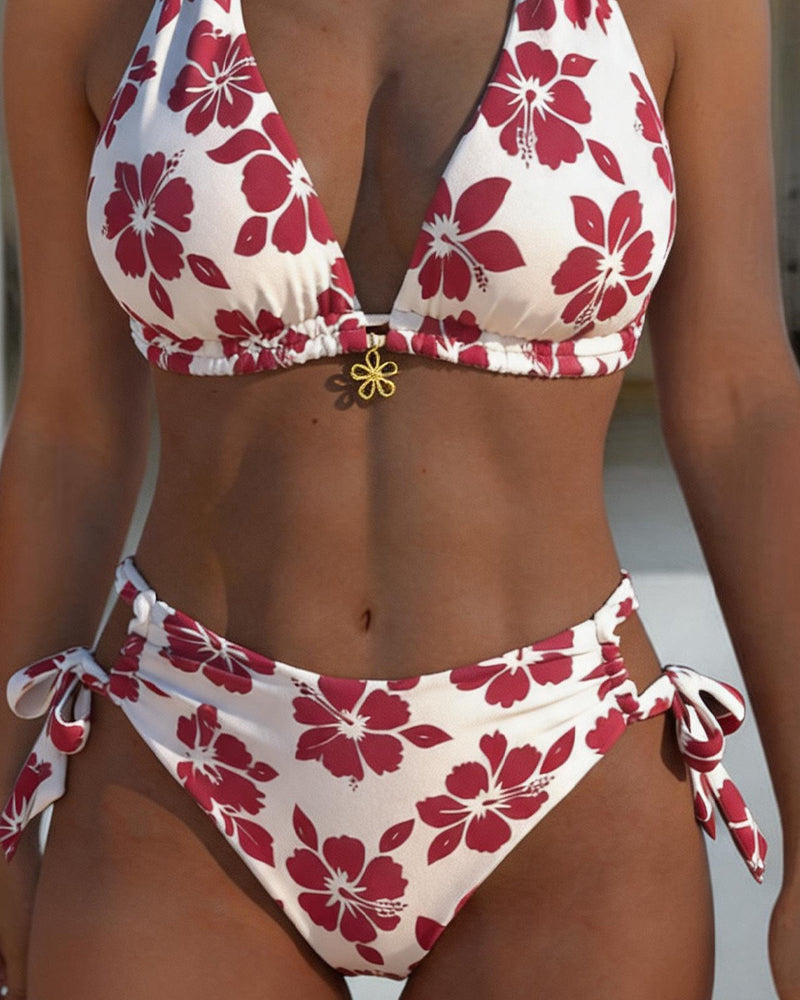 Bikini floral halter Verónica