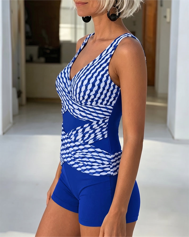 Tankini estampado geométrico Camila