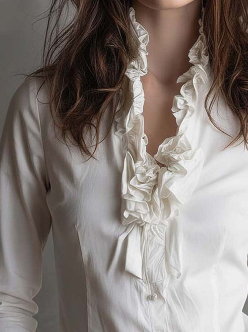 Blusa con volantes Mariana