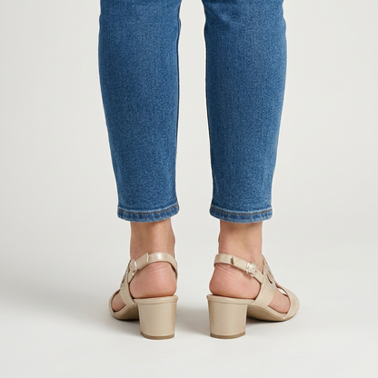 Gea — Sandalias cómodas con tacón para mujer