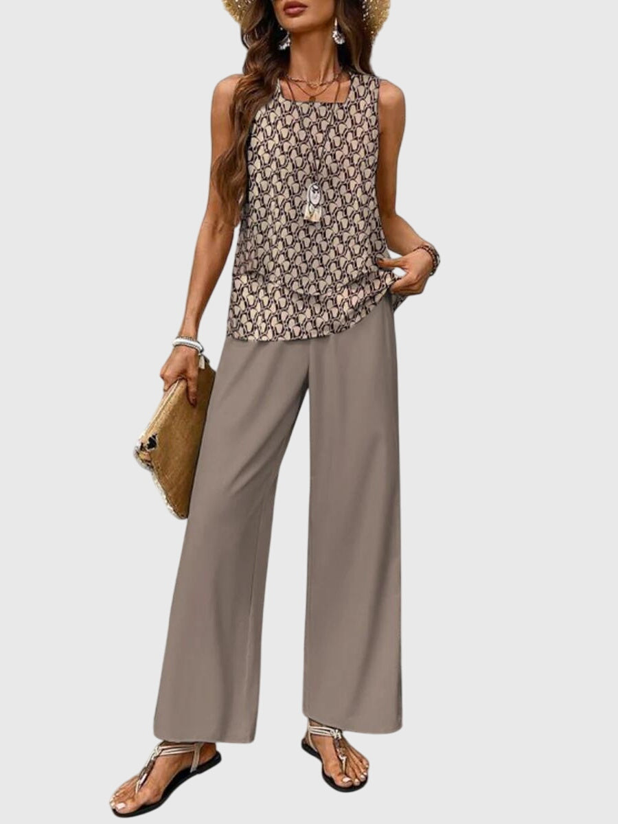 Conjunto elegante de verano de dos piezas Sofía