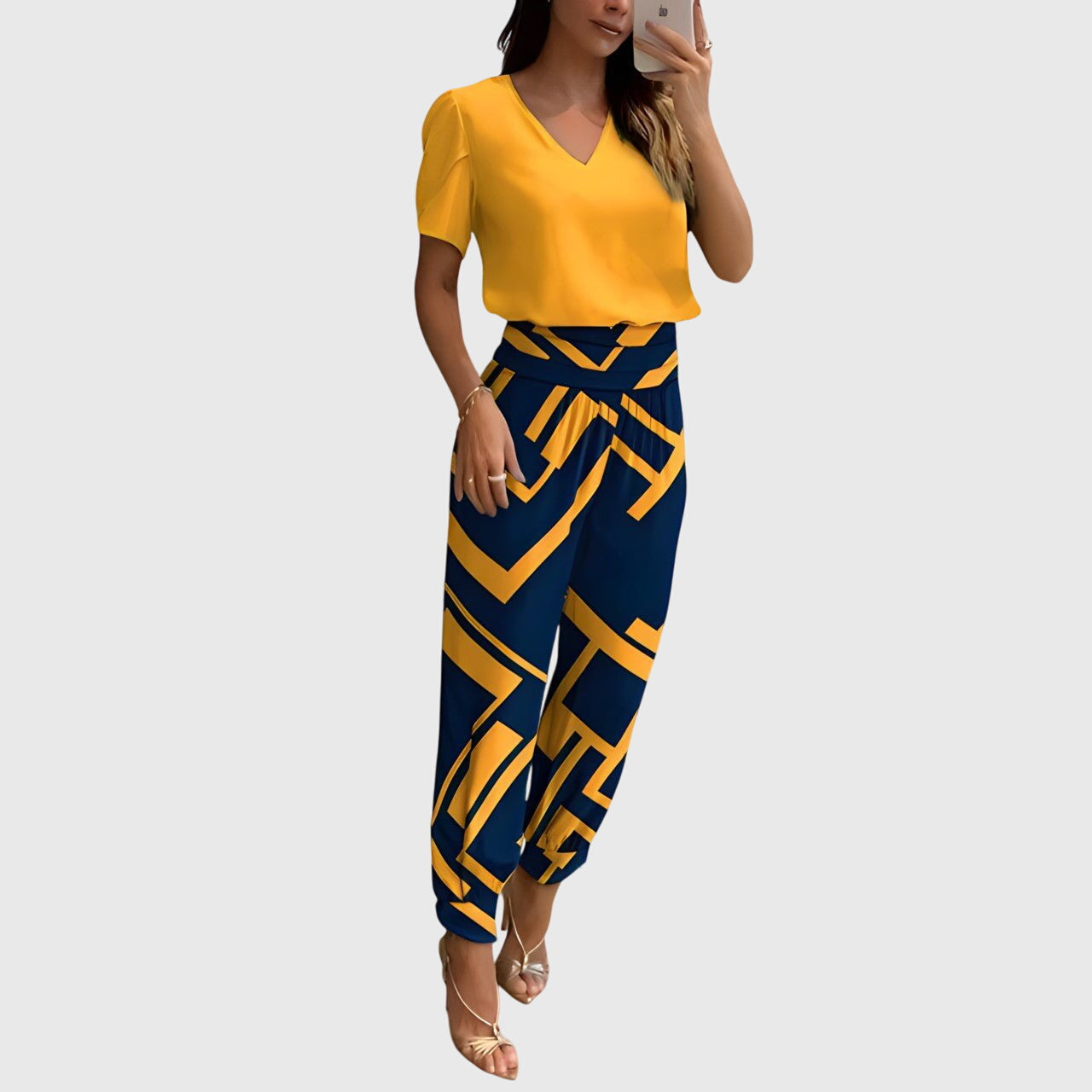 Conjunto de blusa y pantalón Alejandra