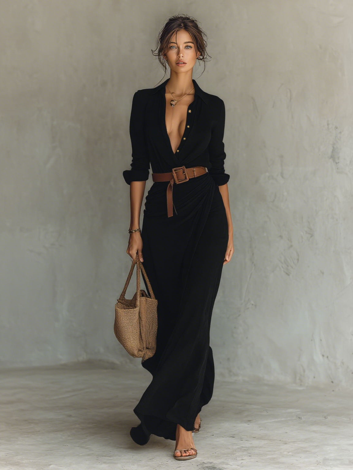 Vestido largo fluido Marisol