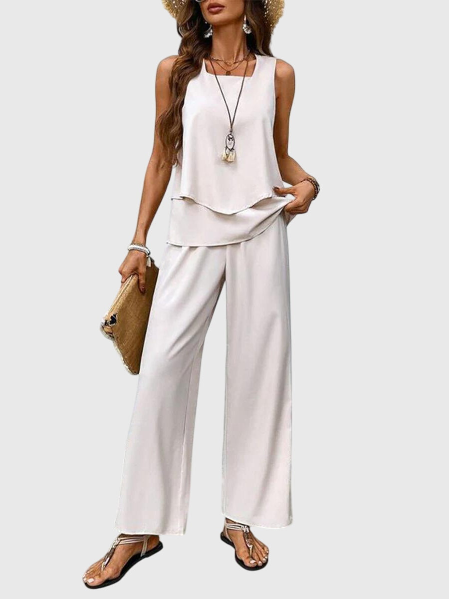 Conjunto elegante de verano de dos piezas Sofía