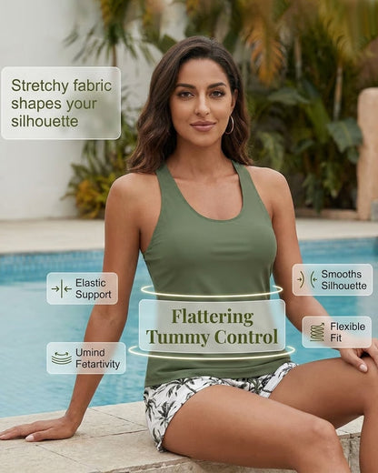 Conjunto de playa estampado con salida y bikini Ilse