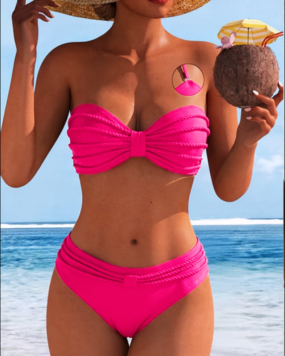 Bikini liso con nudo al cuello Zaira