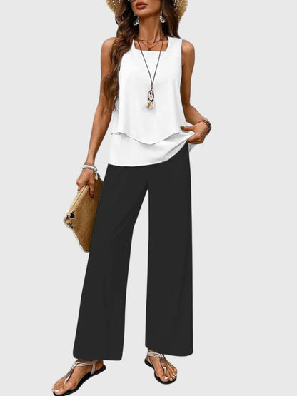 Conjunto elegante de verano de dos piezas Sofía