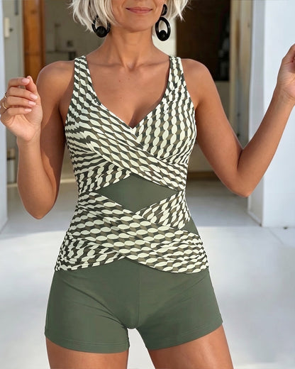 Tankini estampado geométrico Camila