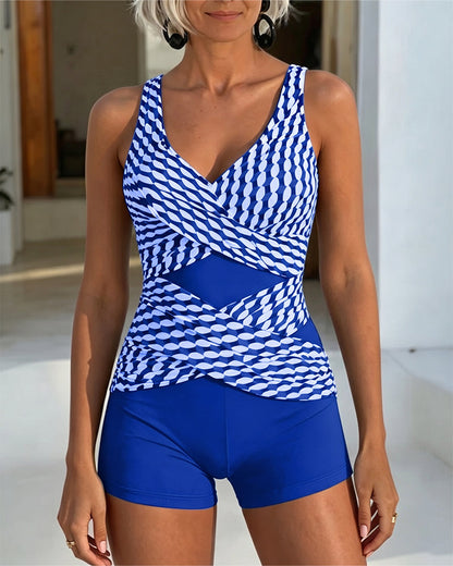 Tankini estampado geométrico Camila