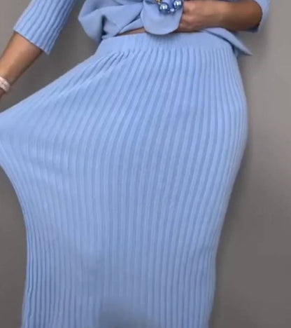 Conjunto de punto con falda midi Ivana