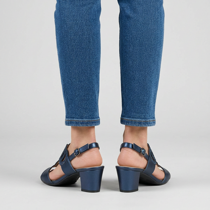 Gea — Sandalias cómodas con tacón para mujer