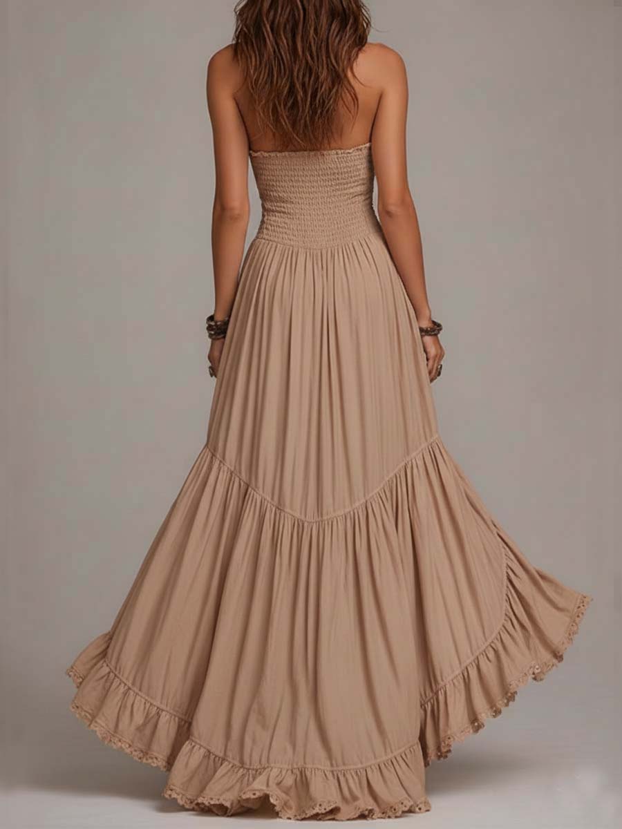 Vestido halter largo Ximena