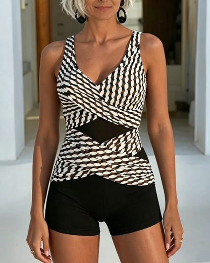 Tankini estampado geométrico Camila