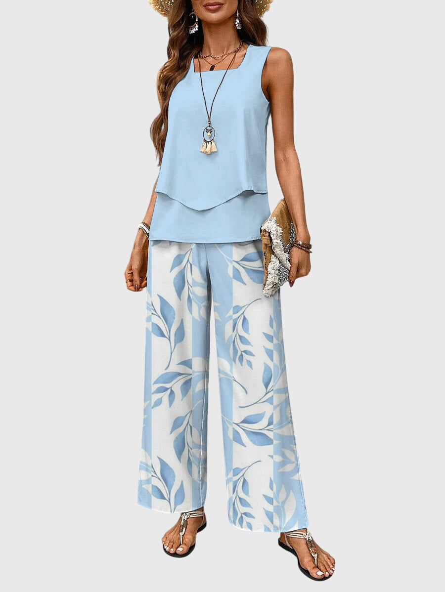 Conjunto elegante de verano de dos piezas Sofía