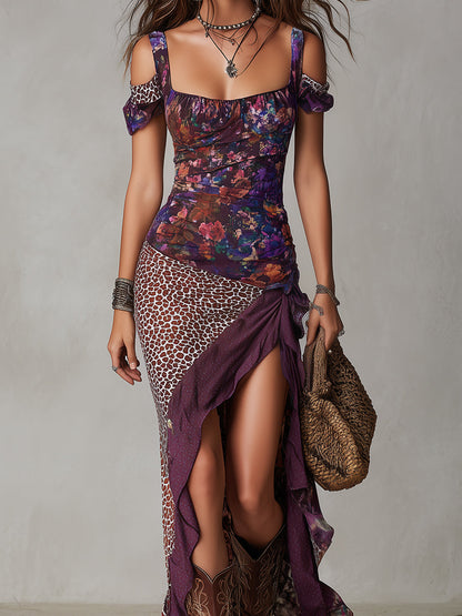 Vestido floral largo Valentina