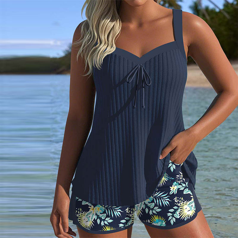 Tankini de rayas con short Karla