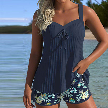 Tankini de rayas con short Karla
