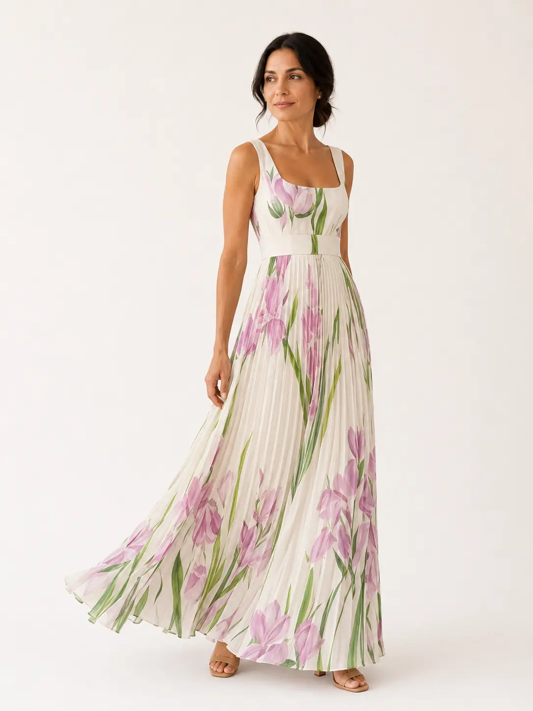 Vestido maxi floral Leonor